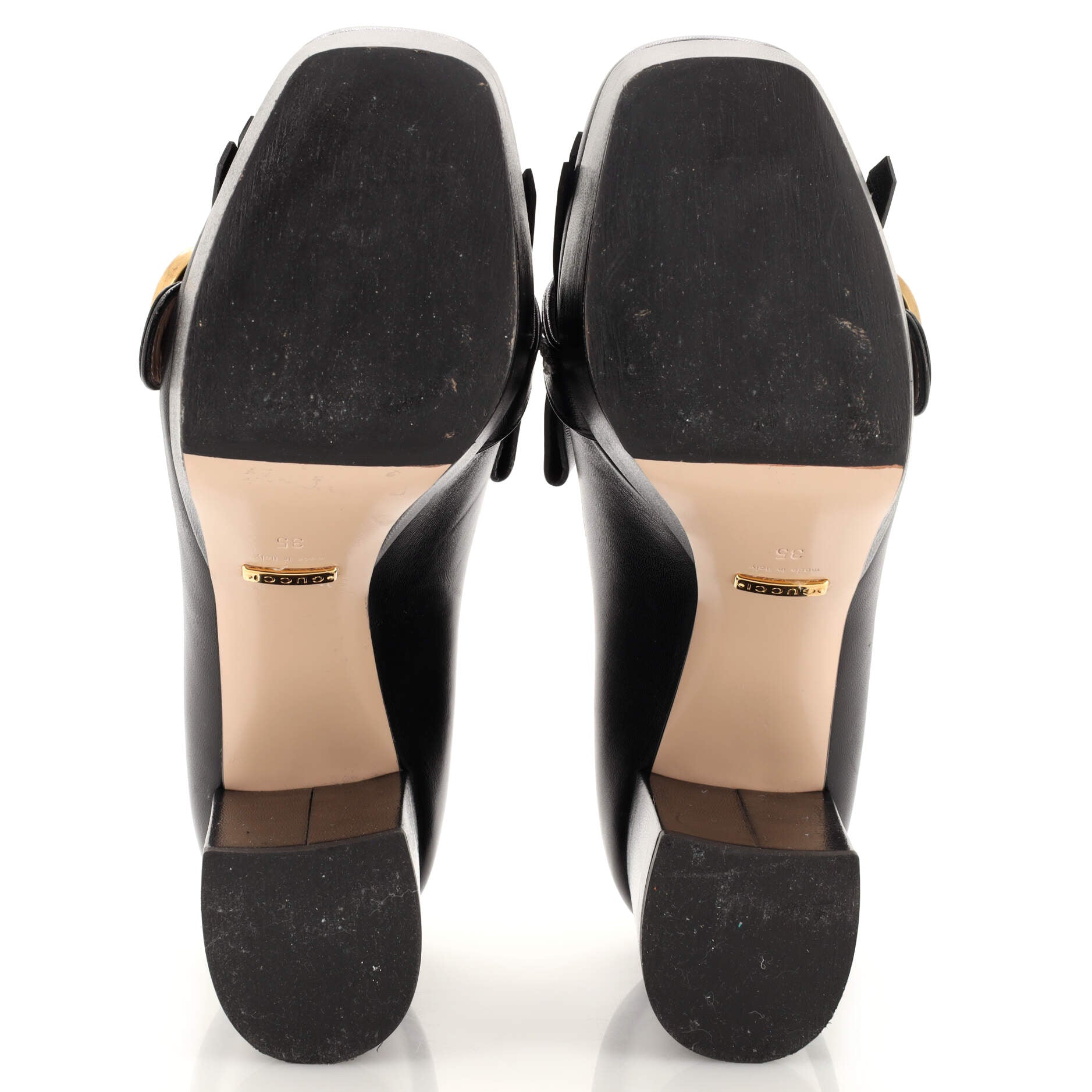 Women's GG Marmont Fringed Pumps Leather