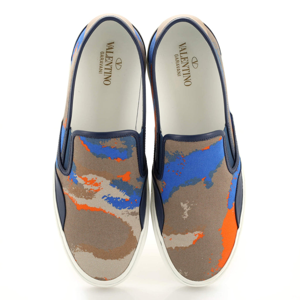 Slip On Sneakers Camo Canvas