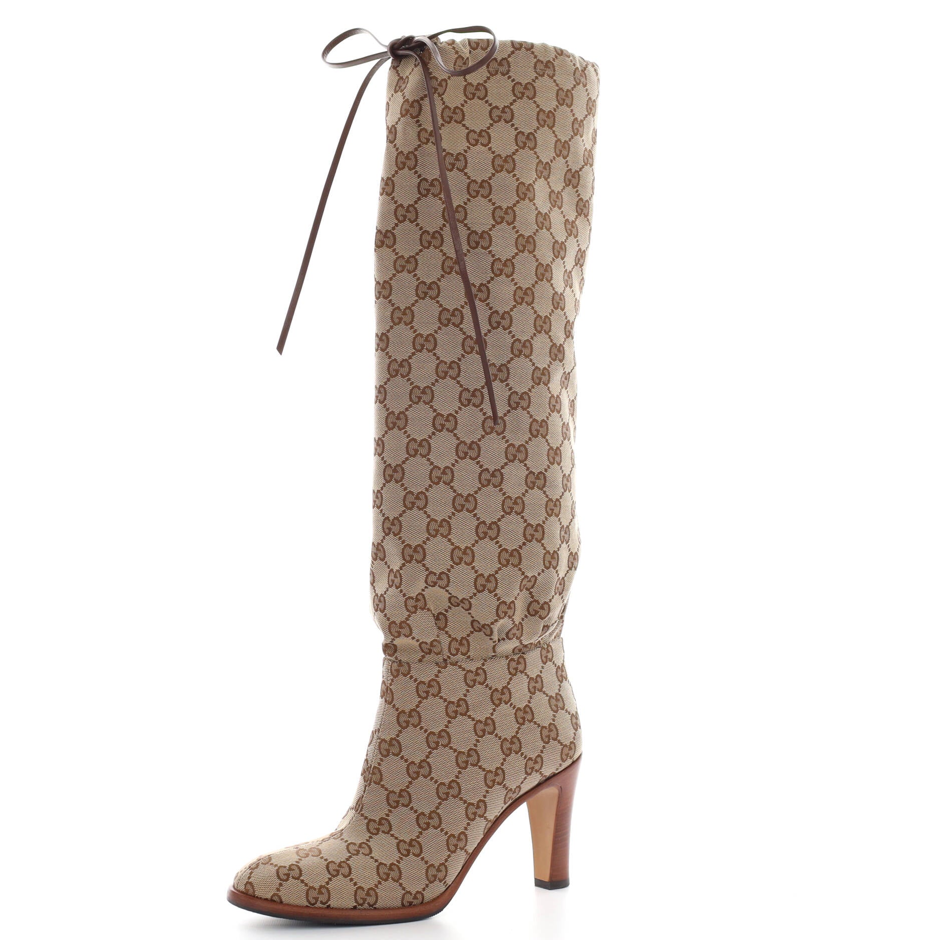Women's Lisa Knee High Boots GG Canvas