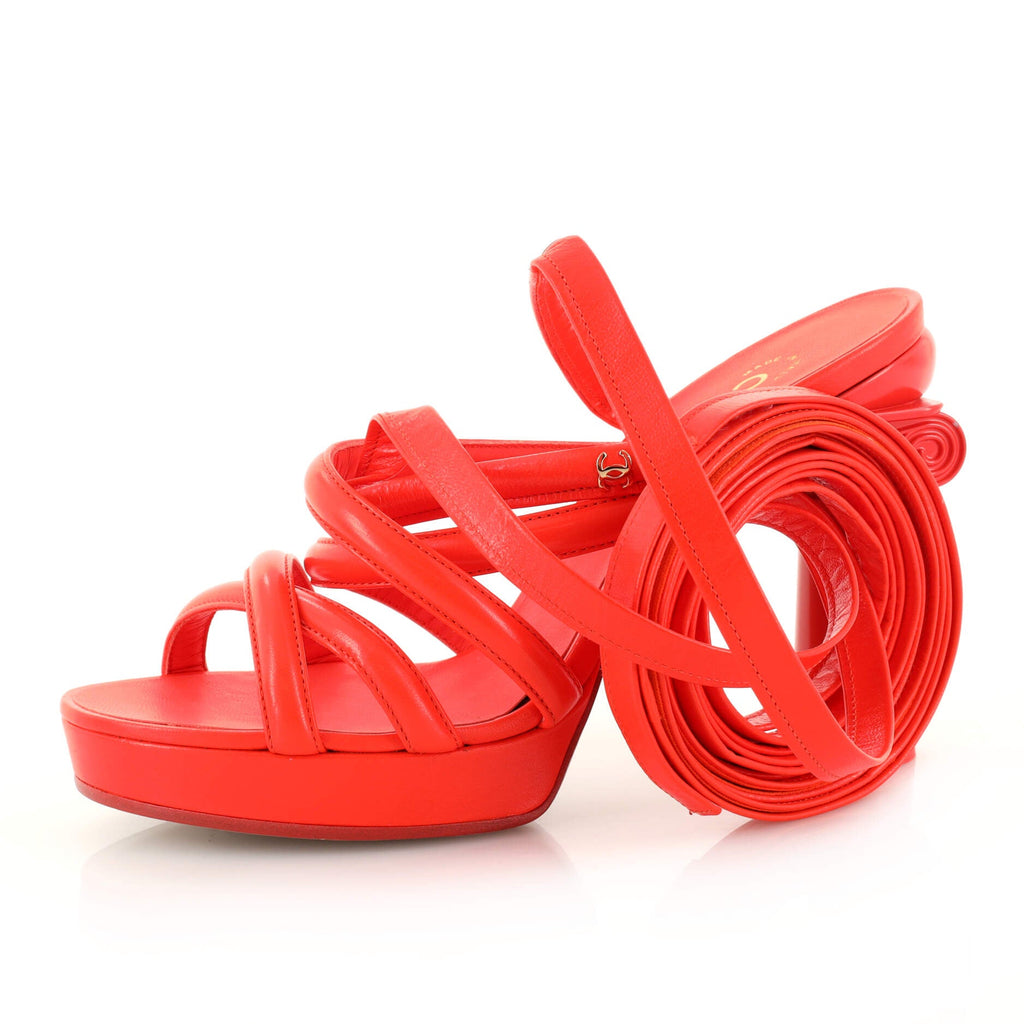 Women's CC Parthenon Platform Heel Sandals Leather