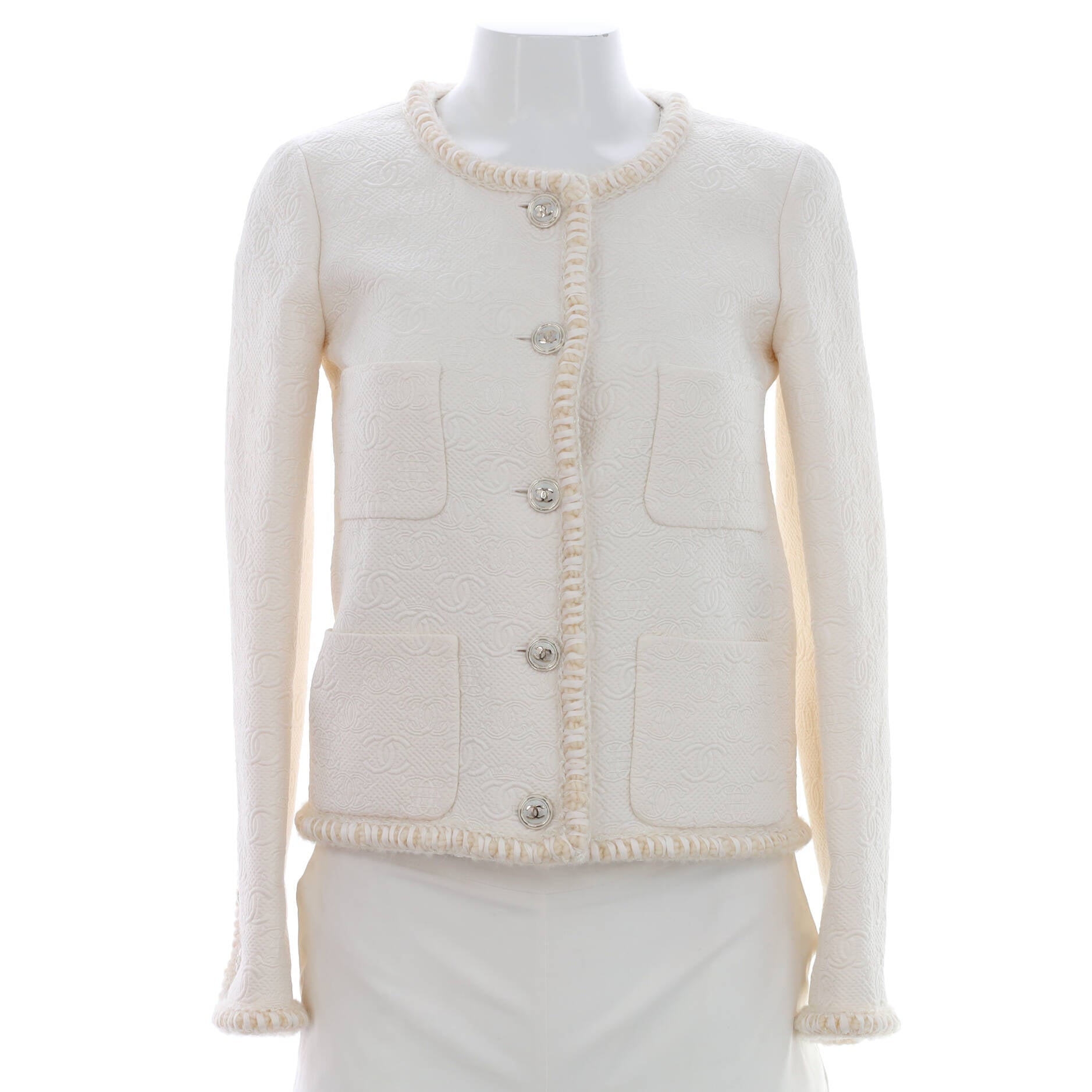 Women's CC Embossed Four Pocket Jacket Tweed
