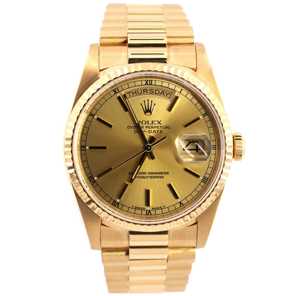 Oyster Perpetual President Day-Date Automatic Watch Yellow Gold 36