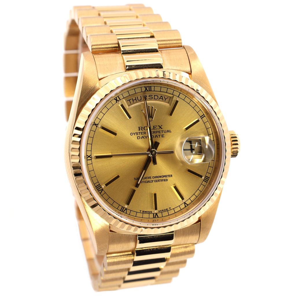 Oyster Perpetual President Day-Date Automatic Watch Yellow Gold 36