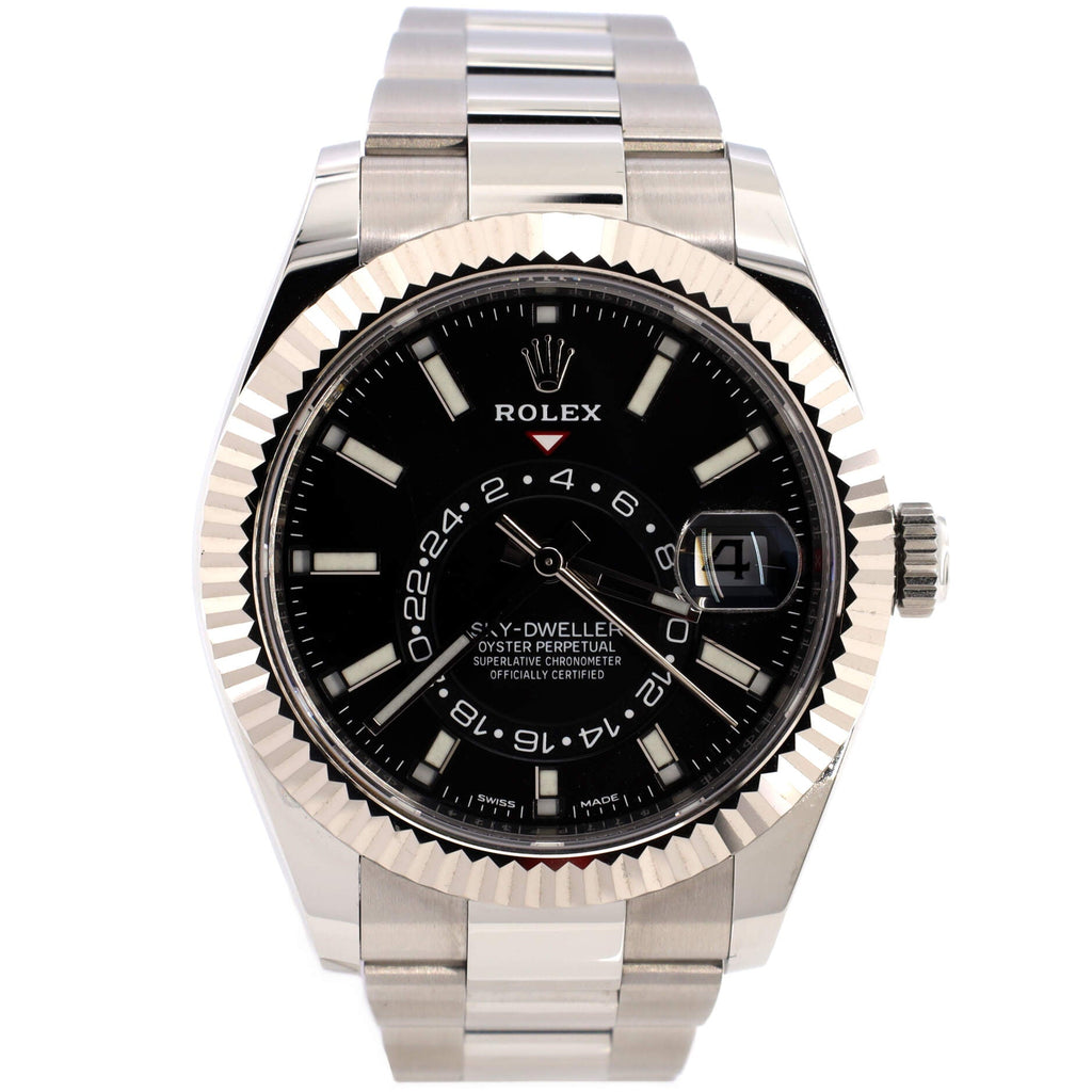Sky-Dweller Oyster Perpetual Chronometer Automatic Watch Stainless Steel and White Gold 42