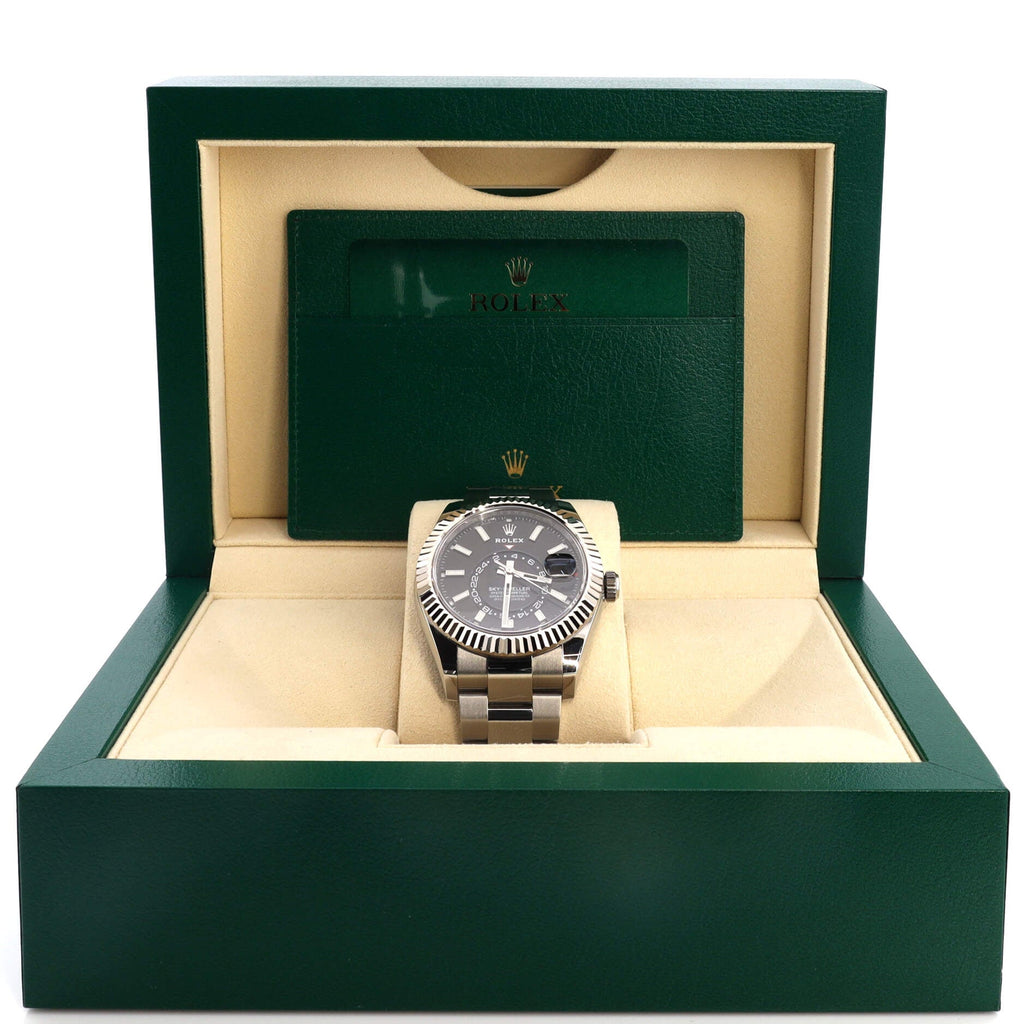 Sky-Dweller Oyster Perpetual Chronometer Automatic Watch Stainless Steel and White Gold 42