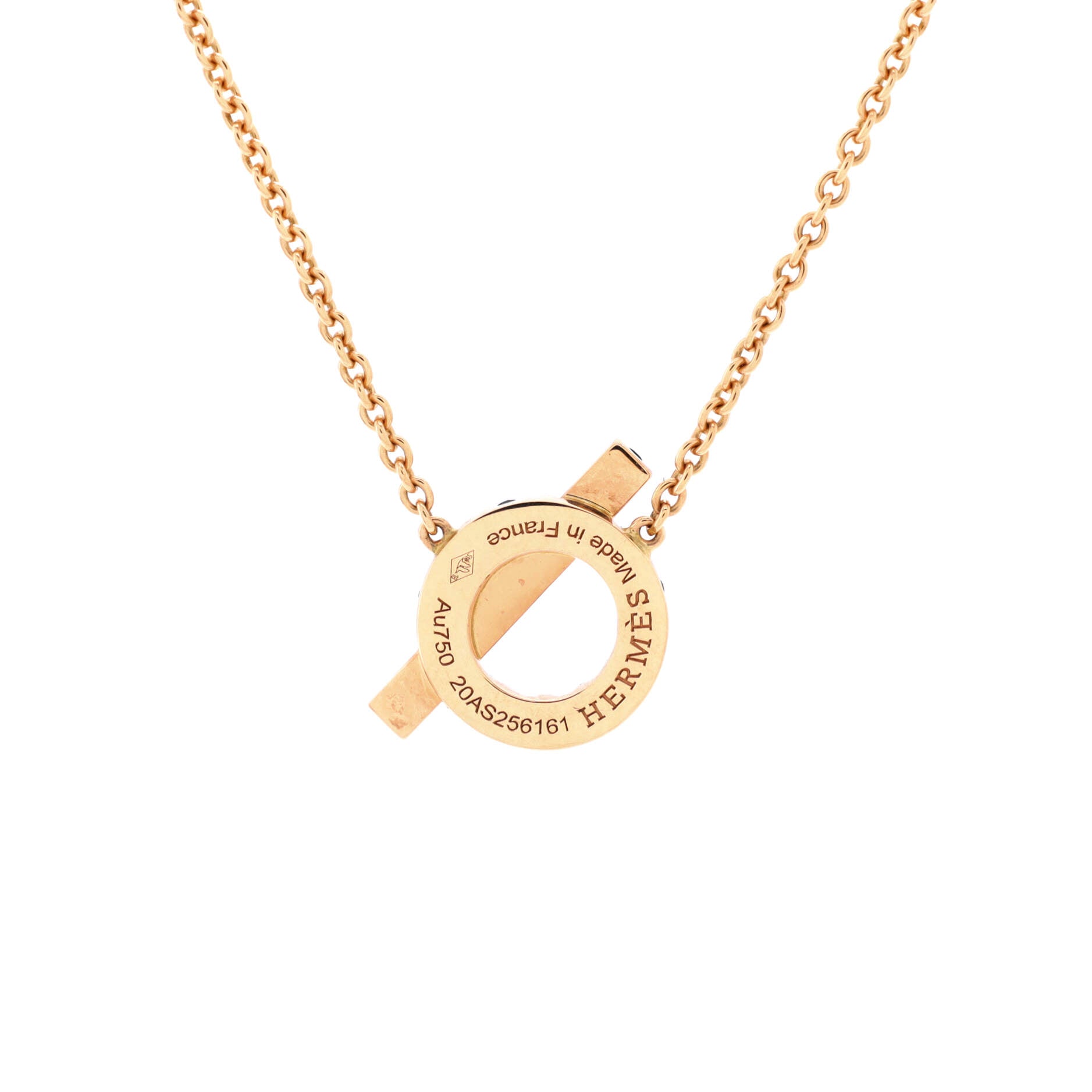 Finesse Pendant Necklace 18K Rose Gold and Black Spinels