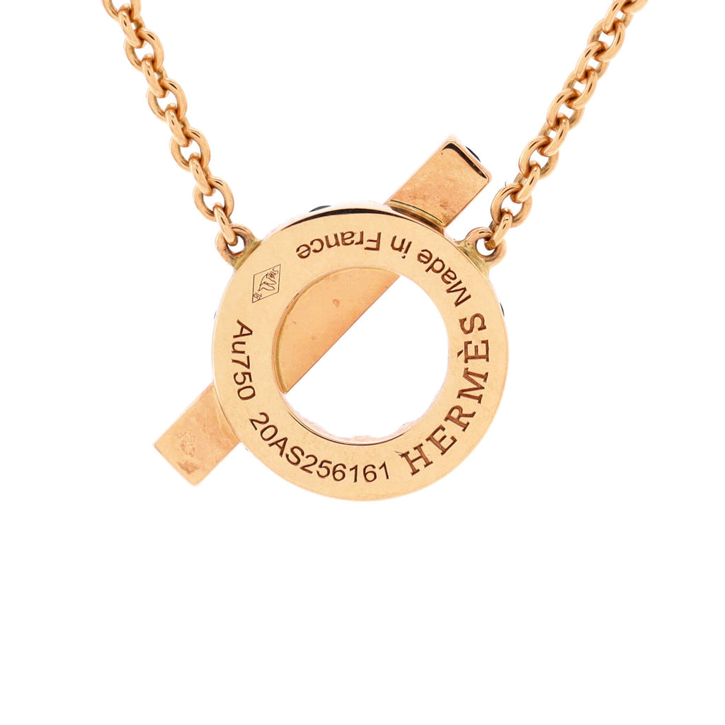 Finesse Pendant Necklace 18K Rose Gold and Black Spinels