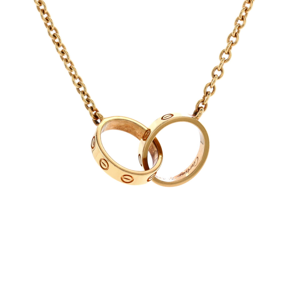 Love Interlocking Necklace 18K Yellow Gold