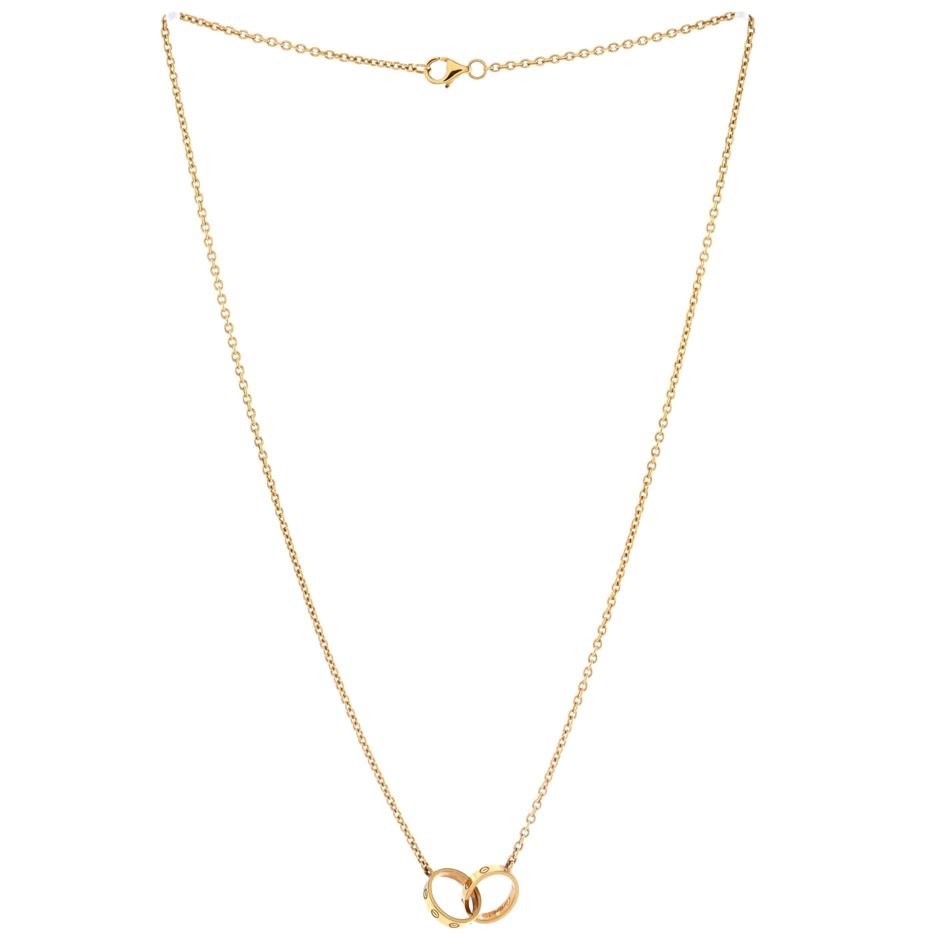 Love Interlocking Necklace 18K Yellow Gold