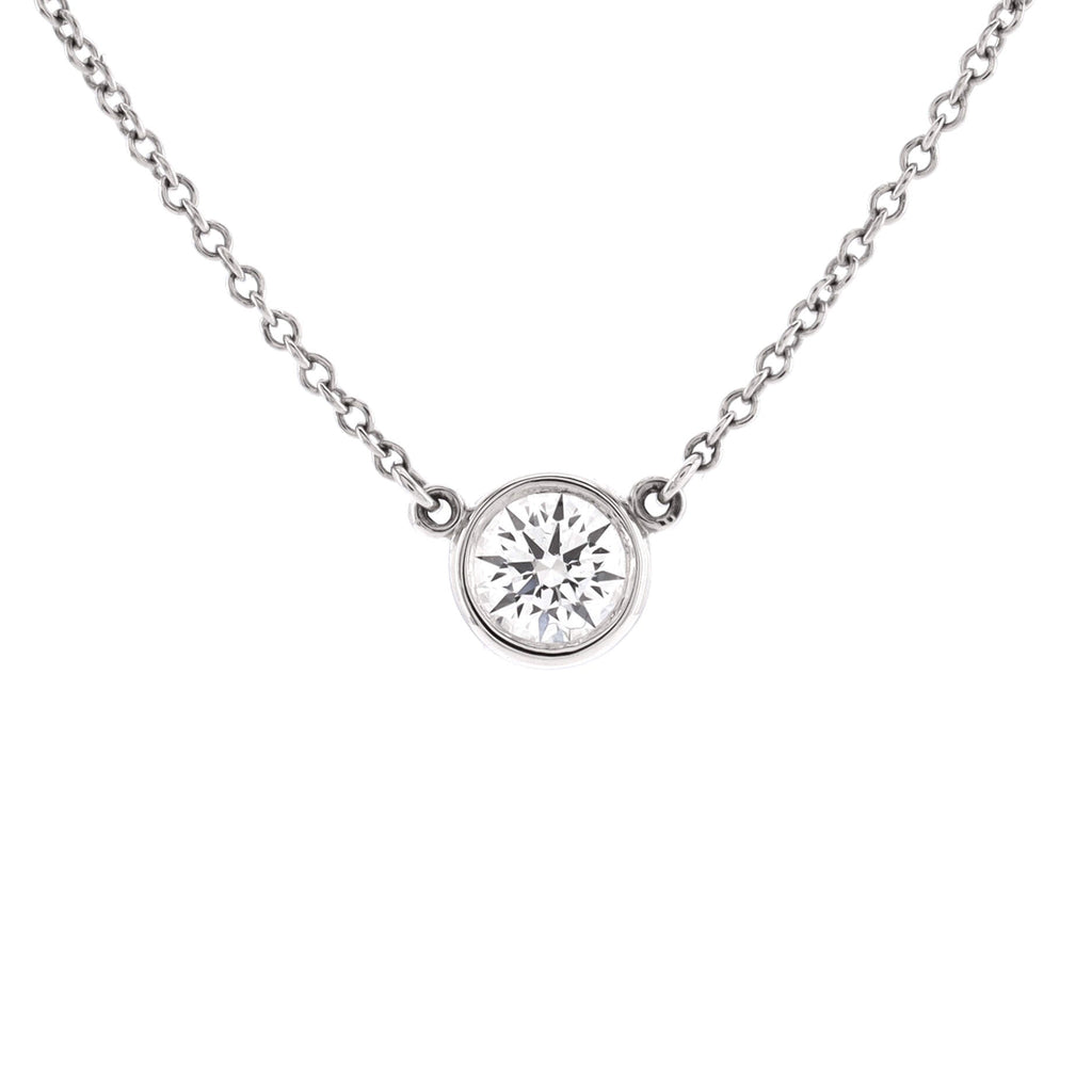 Elsa Peretti Diamonds By The Yard Pendant Necklace Platinum with Diamond 0.30-0.39CT