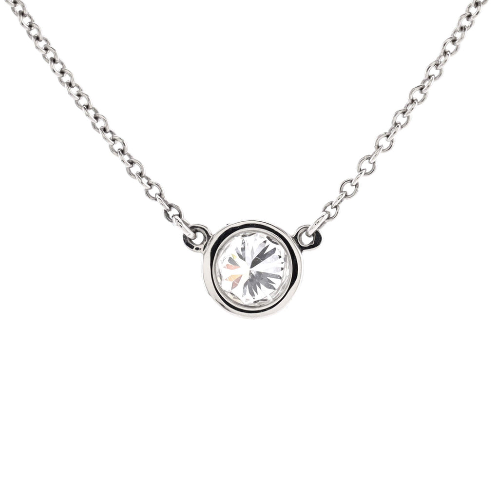 Elsa Peretti Diamonds By The Yard Pendant Necklace Platinum with Diamond 0.30-0.39CT