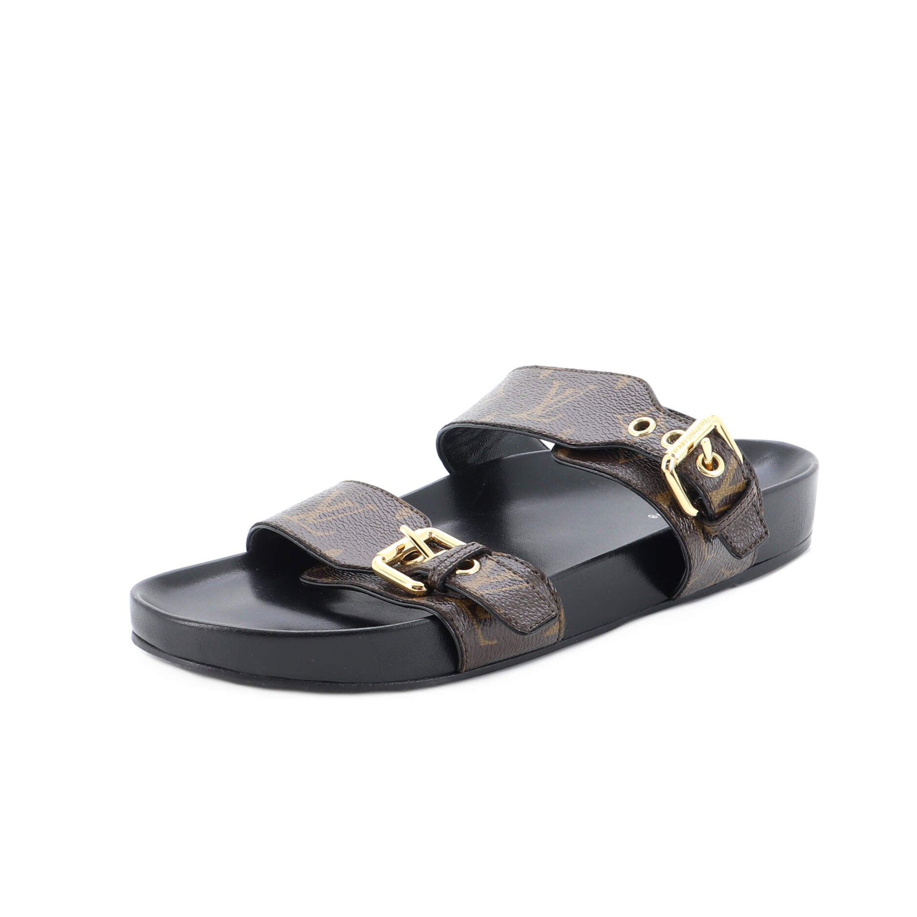 Women's Bom Dia Flat Mules Monogram Canvas