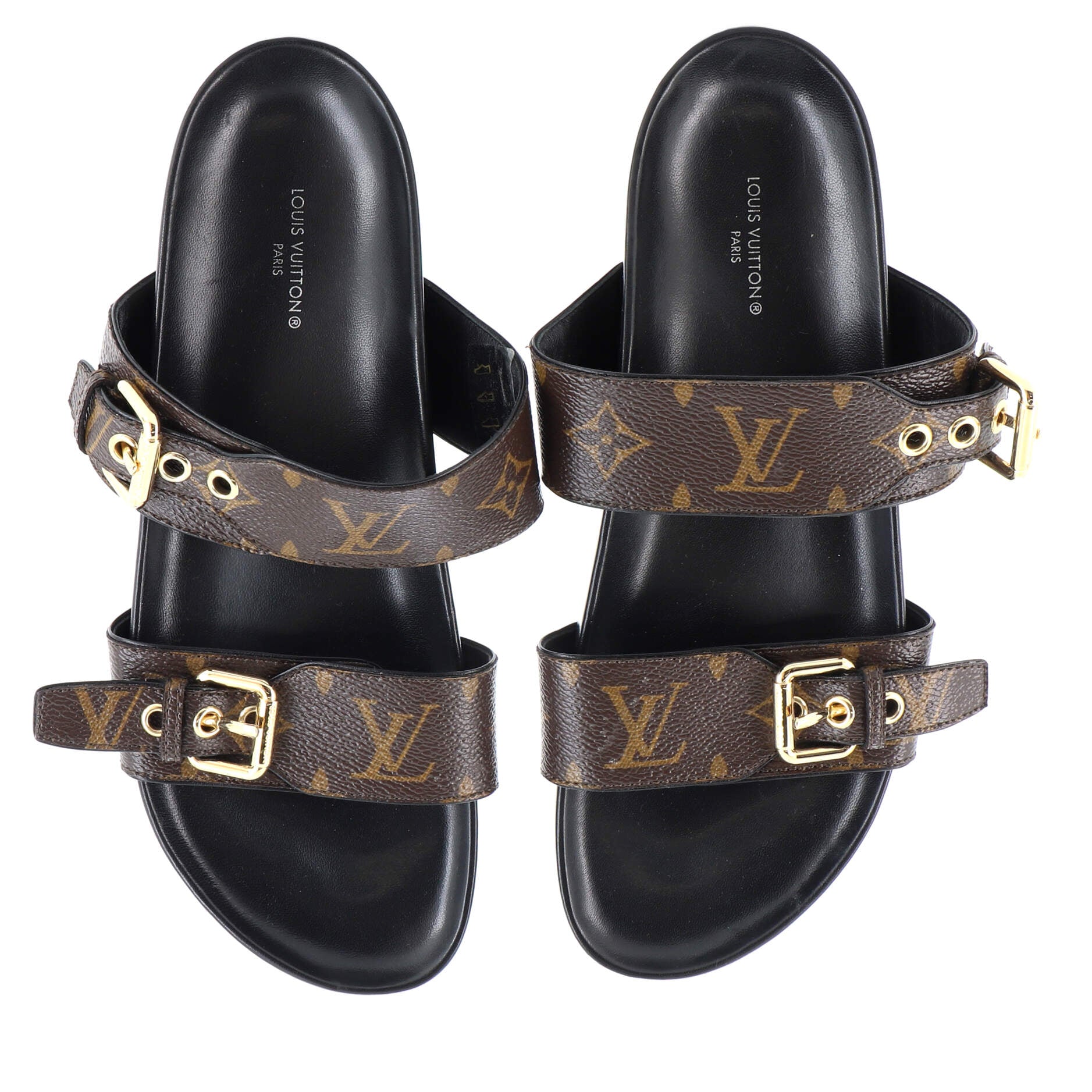 Women's Bom Dia Flat Mules Monogram Canvas