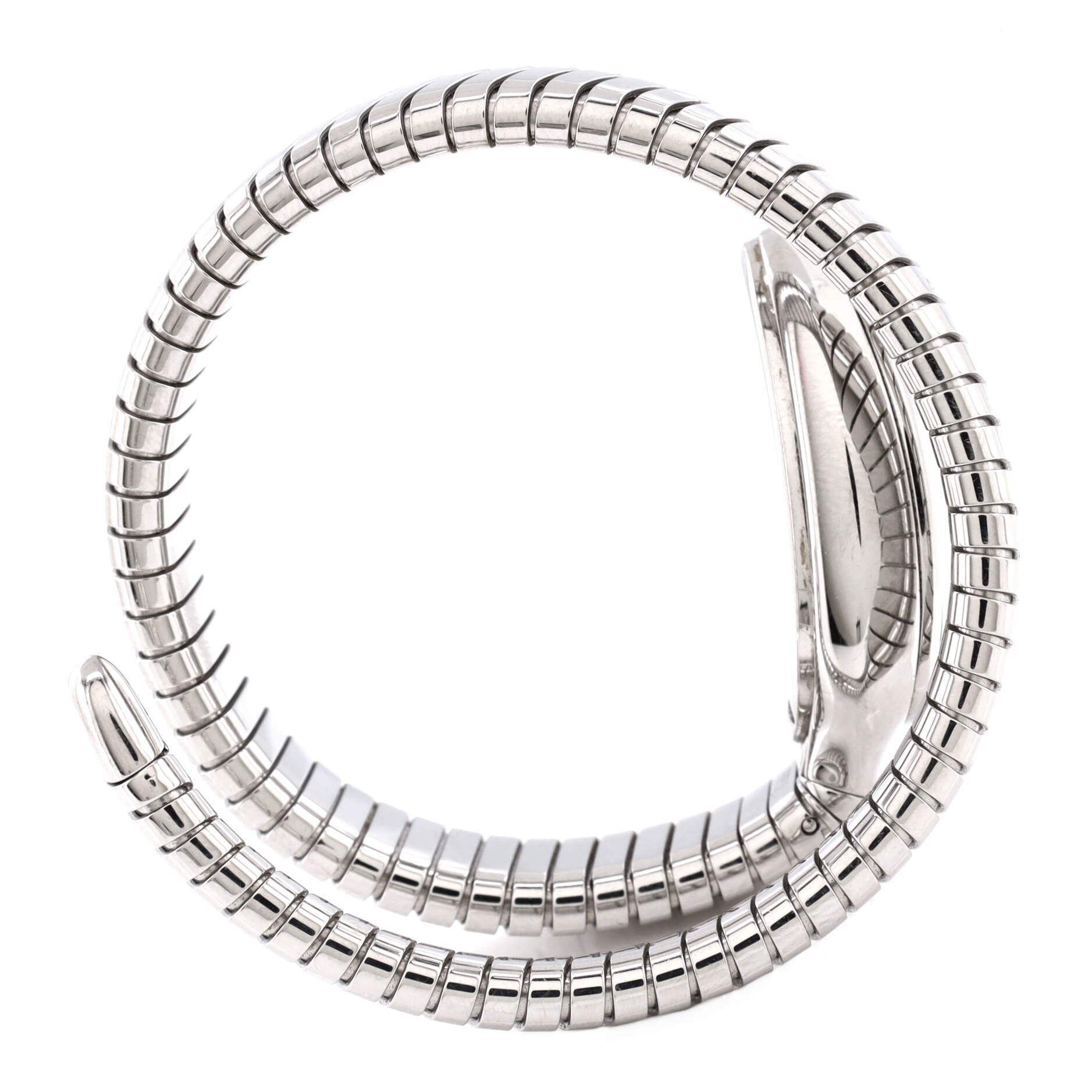 Serpenti Tubogas Single Spiral Quartz Watch Stainless Steel 23