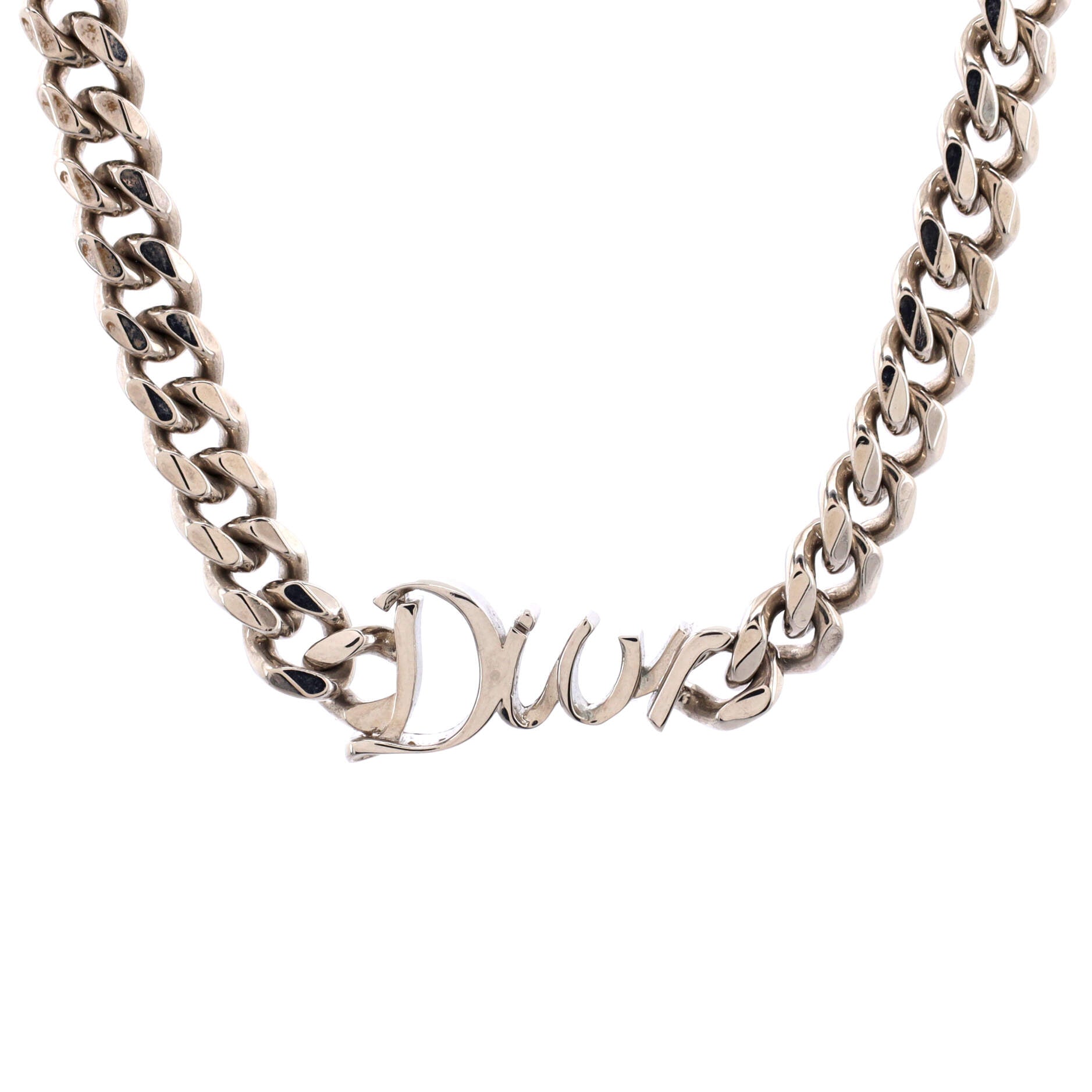 Dior Rubbon Necklace Metal