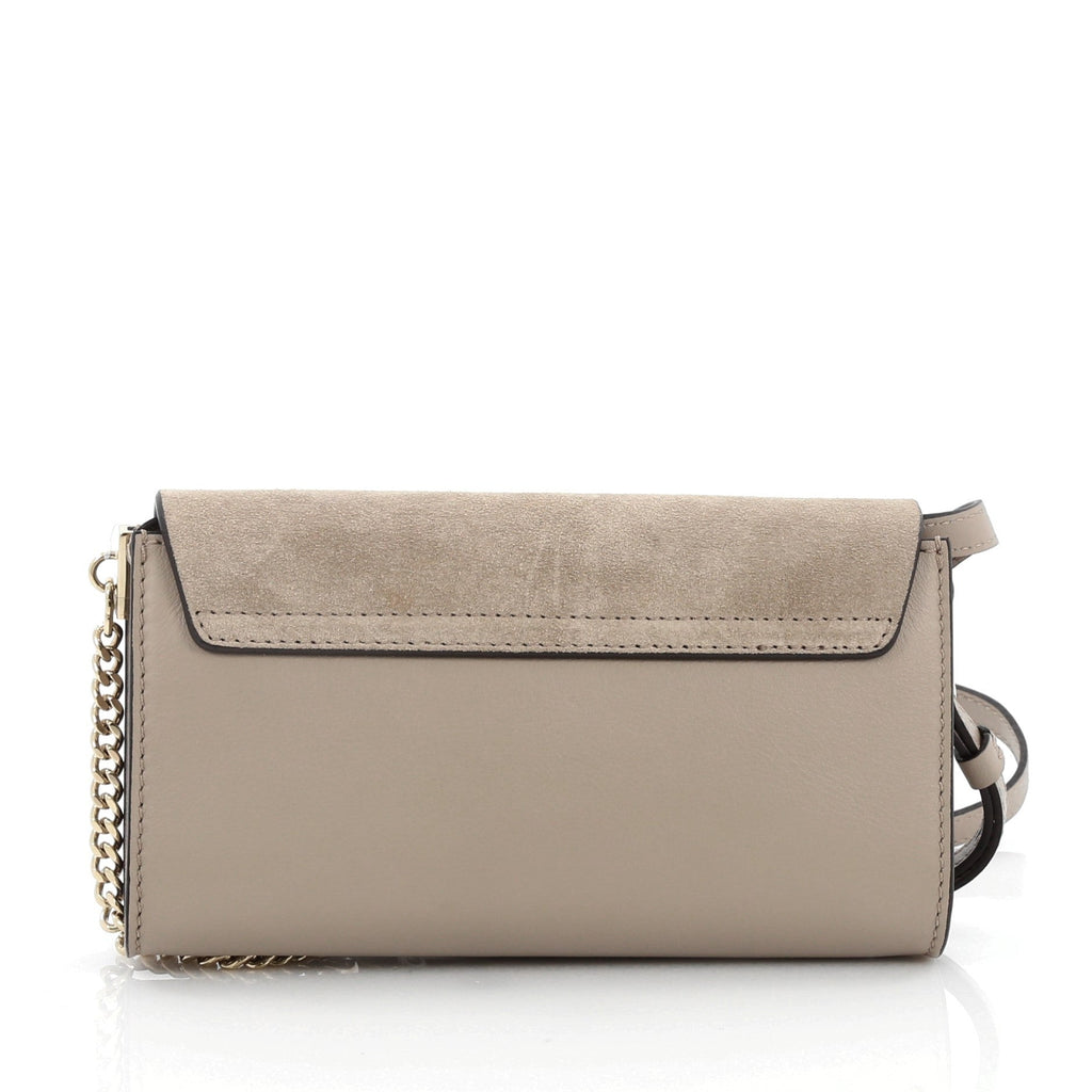 Faye Shoulder Bag Leather and Suede Mini
