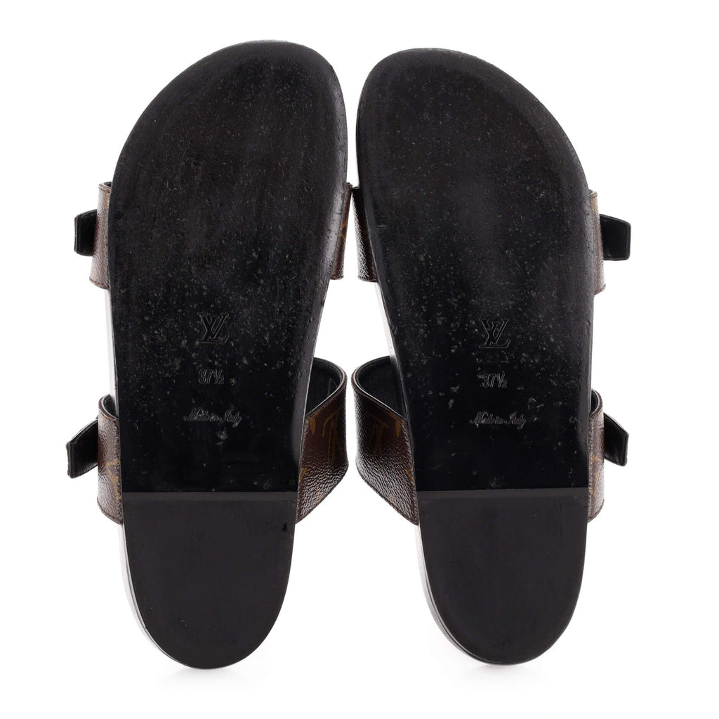 Women's Bom Dia Flat Mules Monogram Canvas