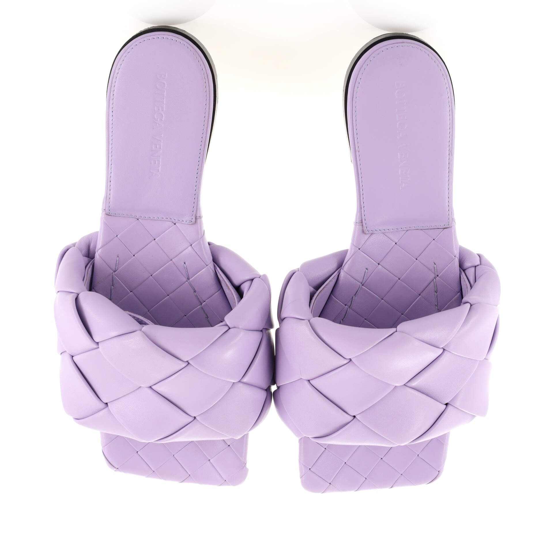 Women's Lido Flat Sandals Maxi Intrecciato Leather