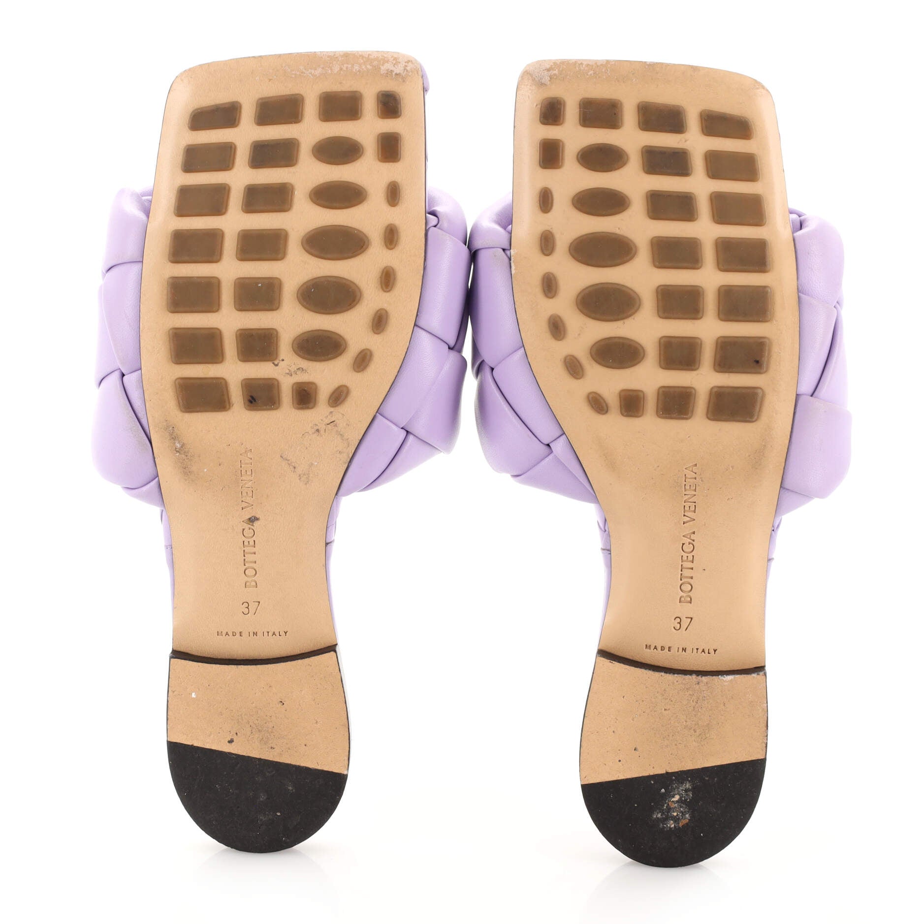 Women's Lido Flat Sandals Maxi Intrecciato Leather