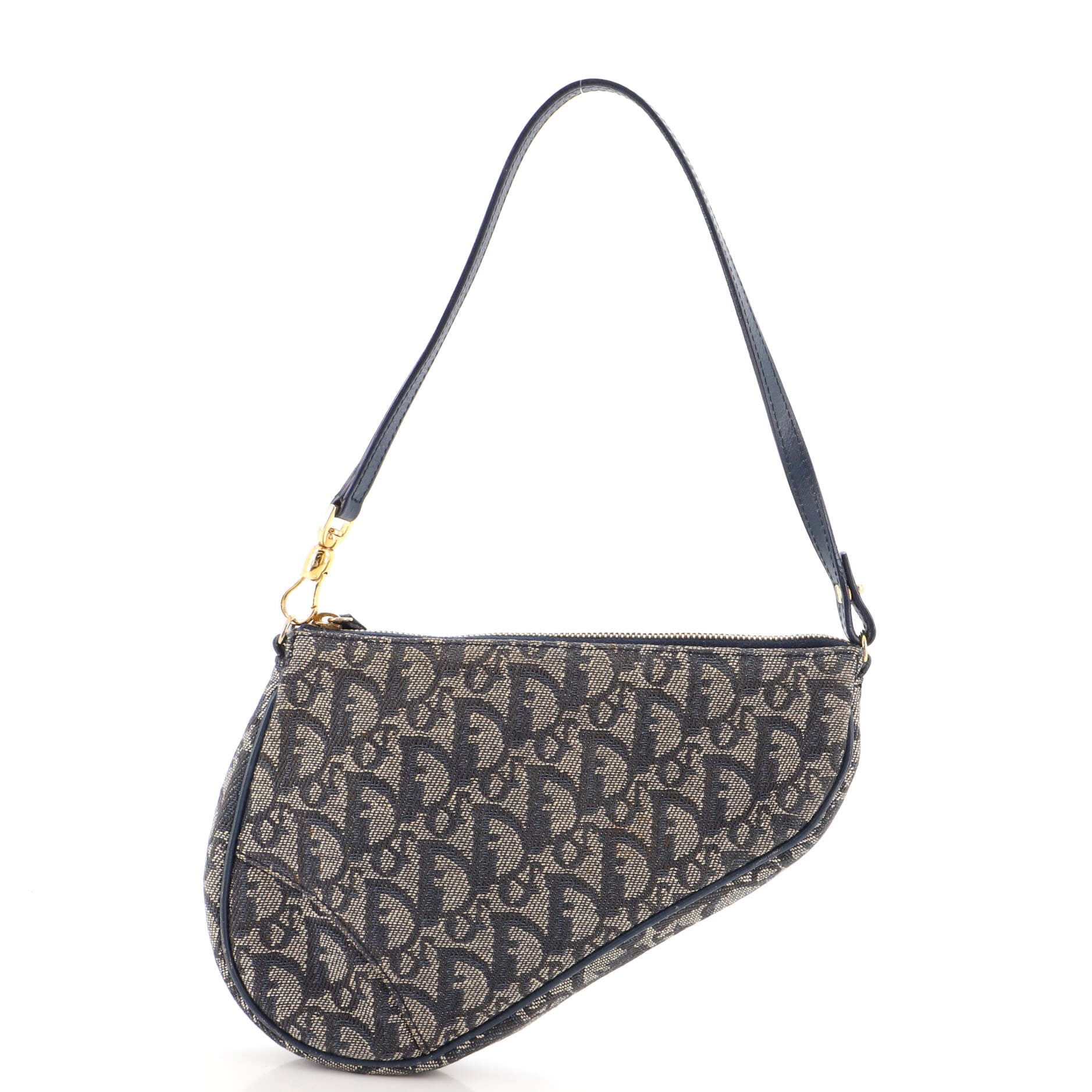 Vintage Saddle Bag Diorissimo Canvas Mini