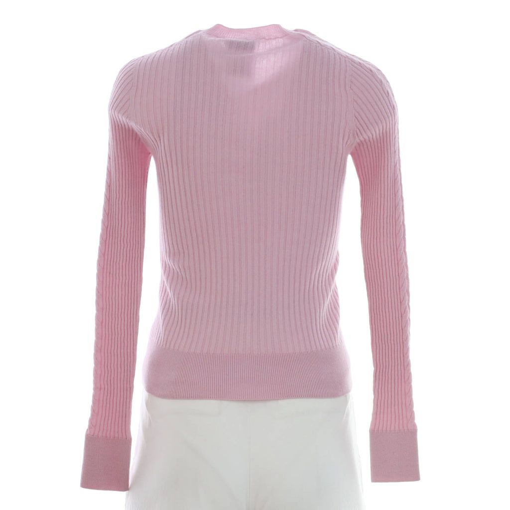 Women's CC Crewneck Pullover Sweater Embellished Cashmere Blend