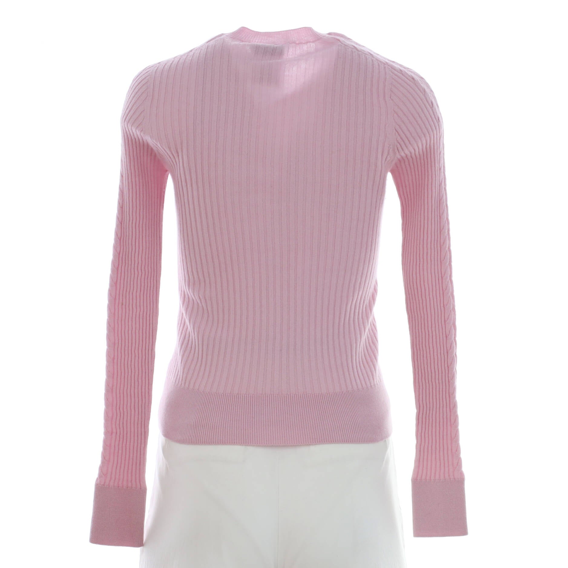 Women's CC Crewneck Pullover Sweater Embellished Cashmere Blend