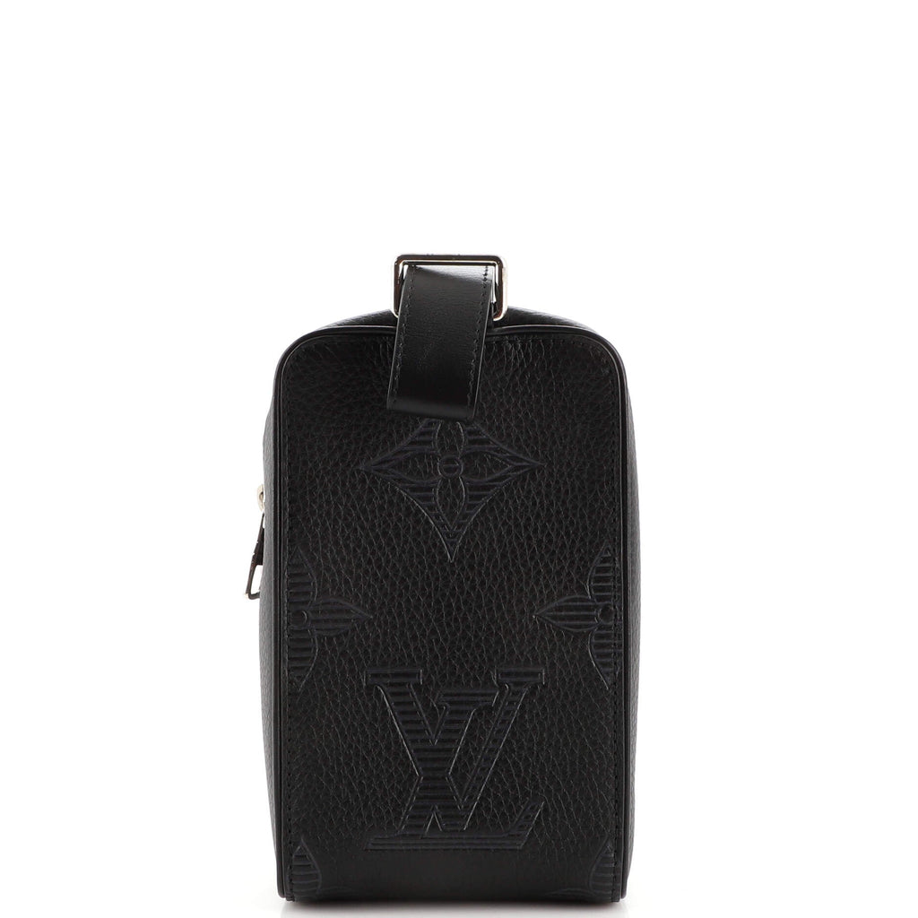 Wash Pouch Taurillon Shadow Leather