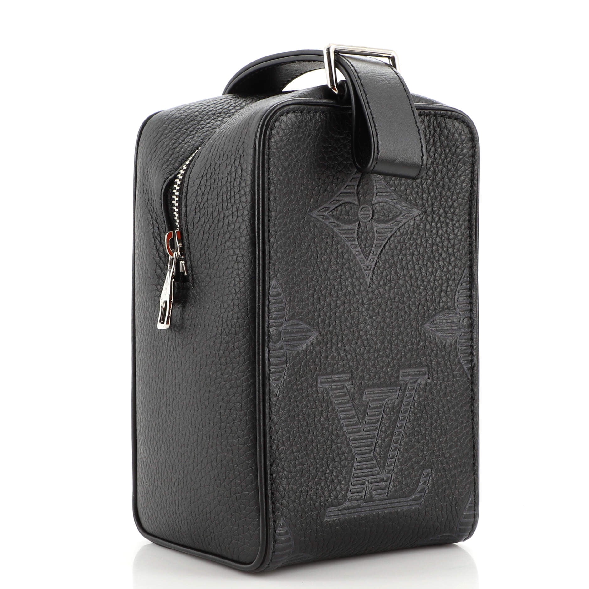 Wash Pouch Taurillon Shadow Leather