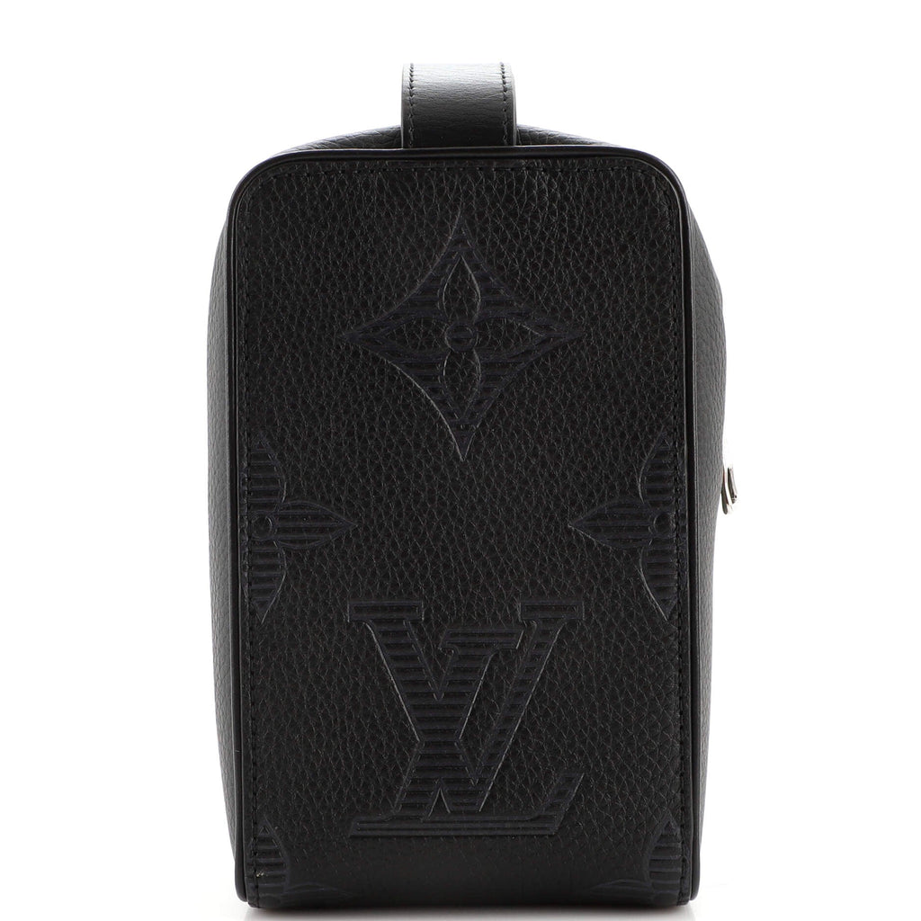 Wash Pouch Taurillon Shadow Leather