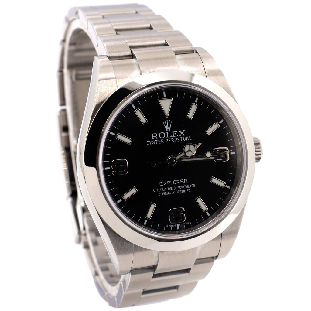 Oyster Perpetual Explorer Automatic Watch Stainless Steel 39