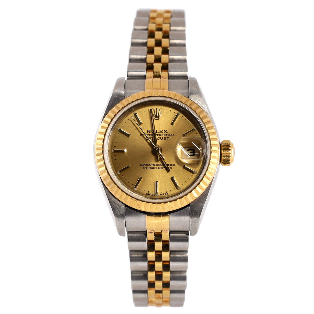 Oyster Perpetual Datejust Automatic Watch Stainless Steel and Yellow Gold 26