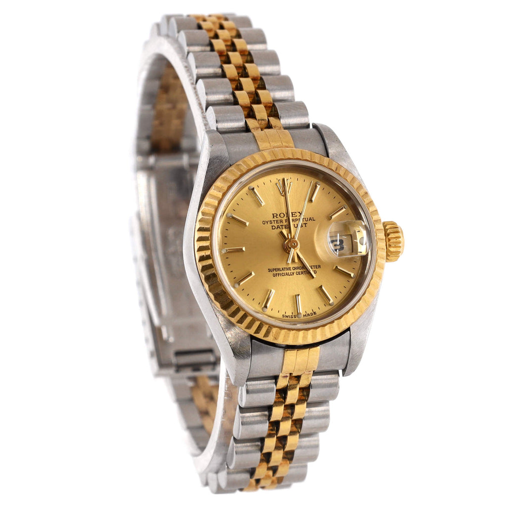 Oyster Perpetual Datejust Automatic Watch Stainless Steel and Yellow Gold 26