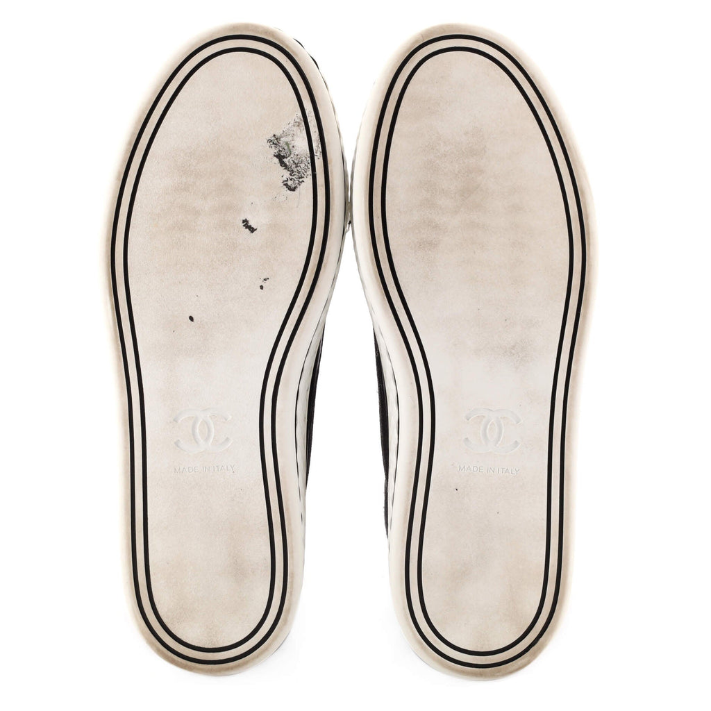 Women's CC Cap Toe High-Top Sneakers Canvas and Leather