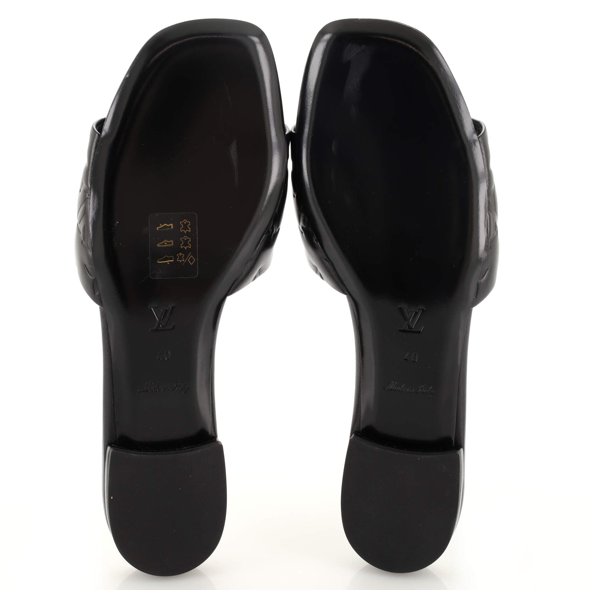Women's Revival Mule Sandals Monogram Embossed Leather