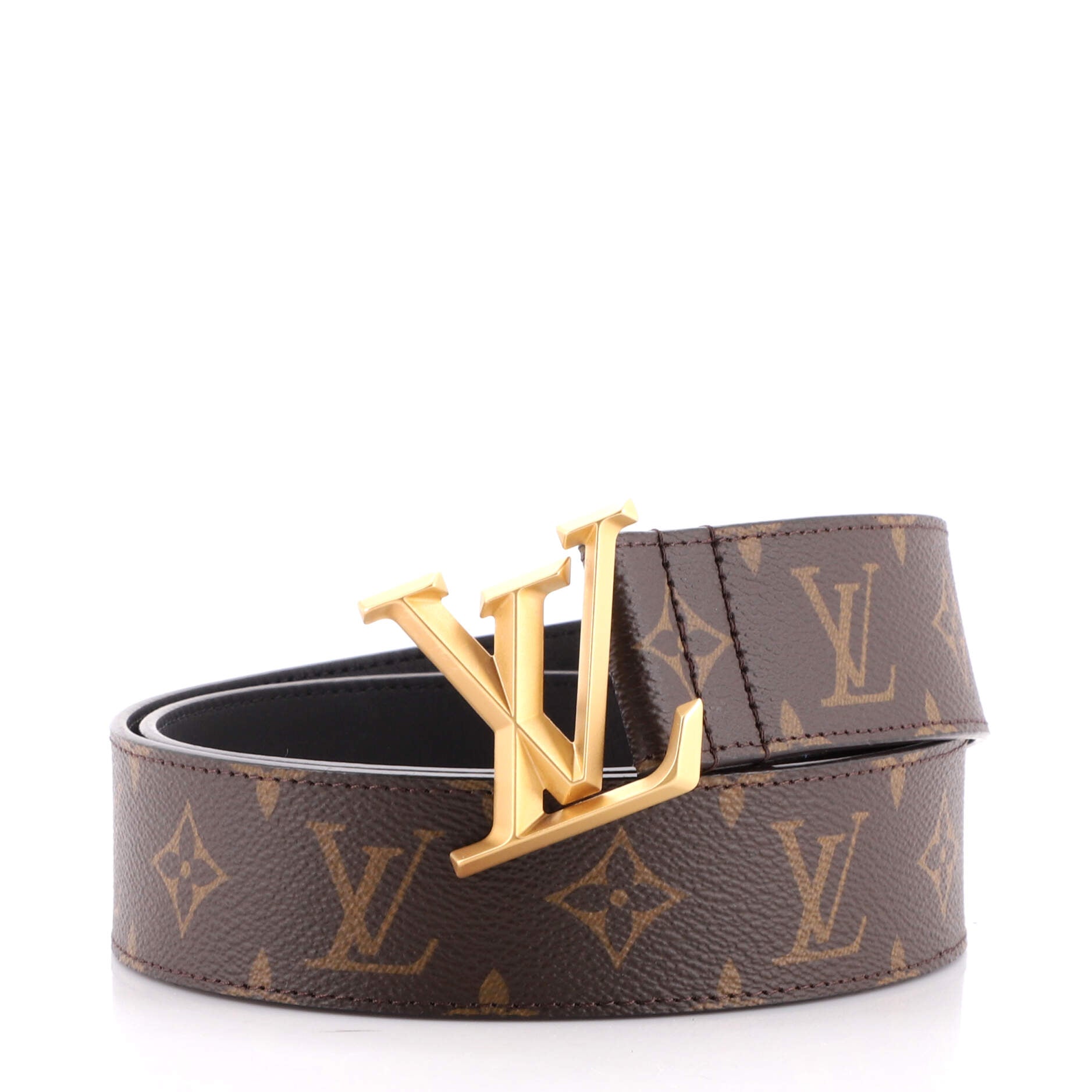 LV Pyramide Reversible Belt Monogram Canvas and Leather Wide 95