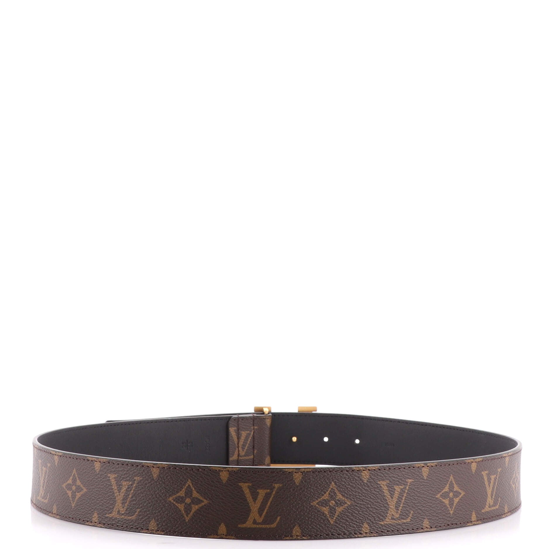 LV Pyramide Reversible Belt Monogram Canvas and Leather Wide 95