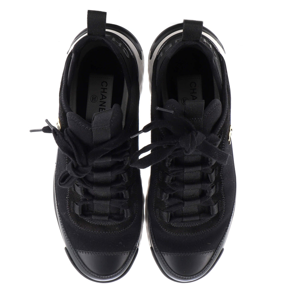 Women's CC Cap Toe Logo Sneakers Suede and Mixed Fibers