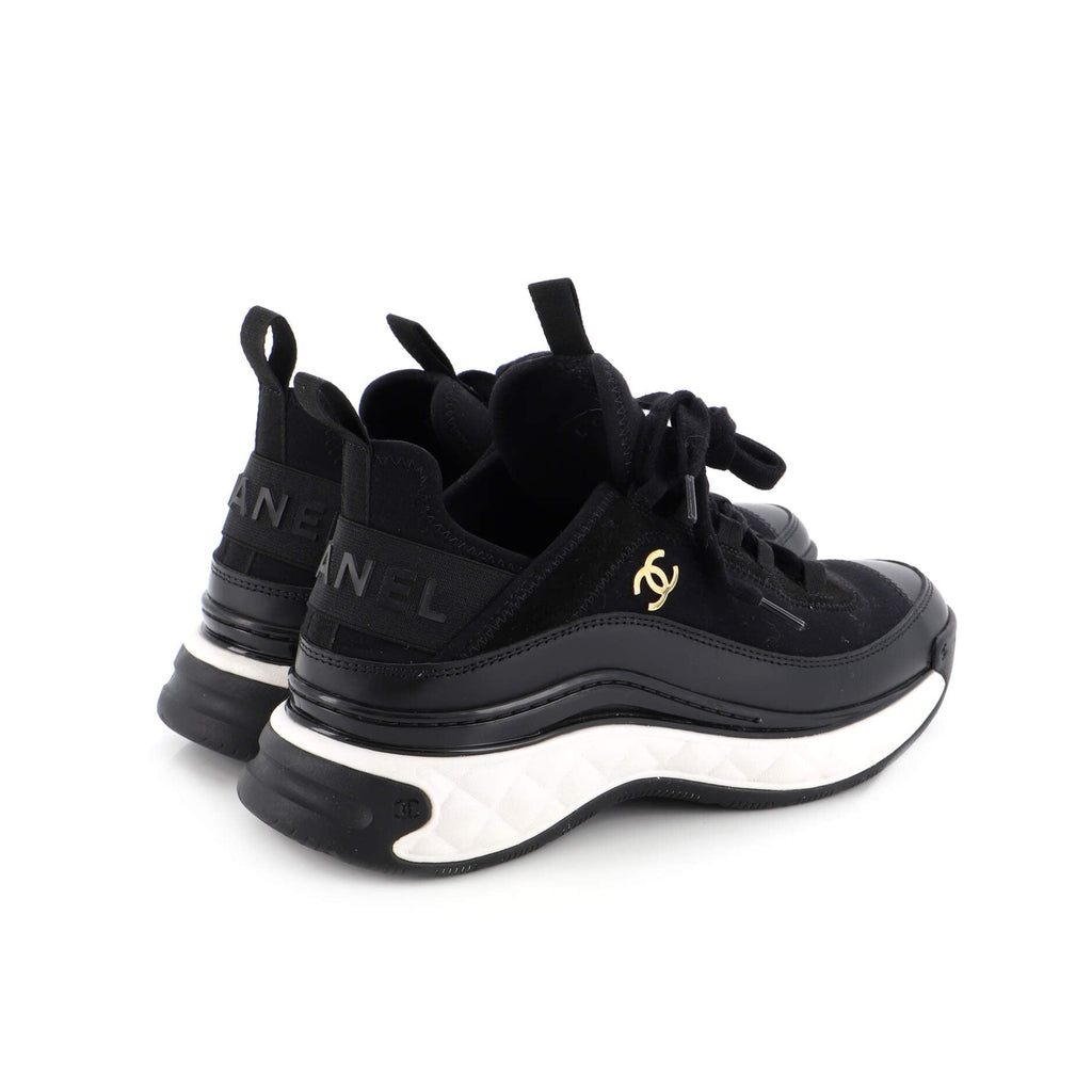 Women's CC Cap Toe Logo Sneakers Suede and Mixed Fibers