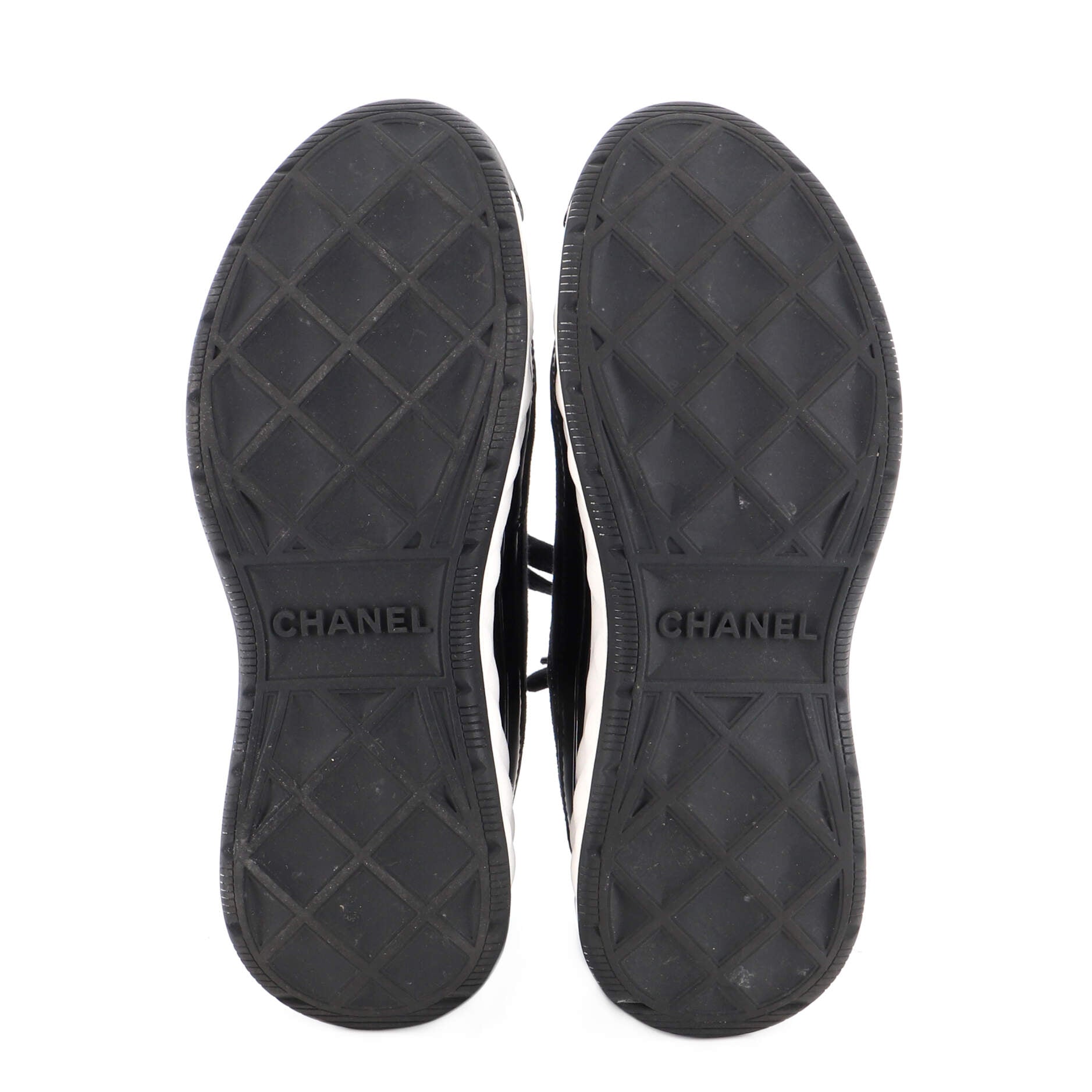 Women's CC Cap Toe Logo Sneakers Suede and Mixed Fibers