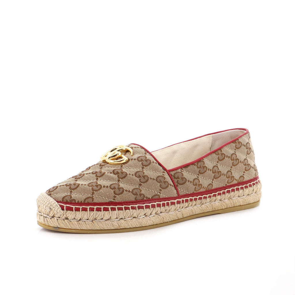 Women's GG Marmont Espadrilles Diagonal Quilted GG Canvas