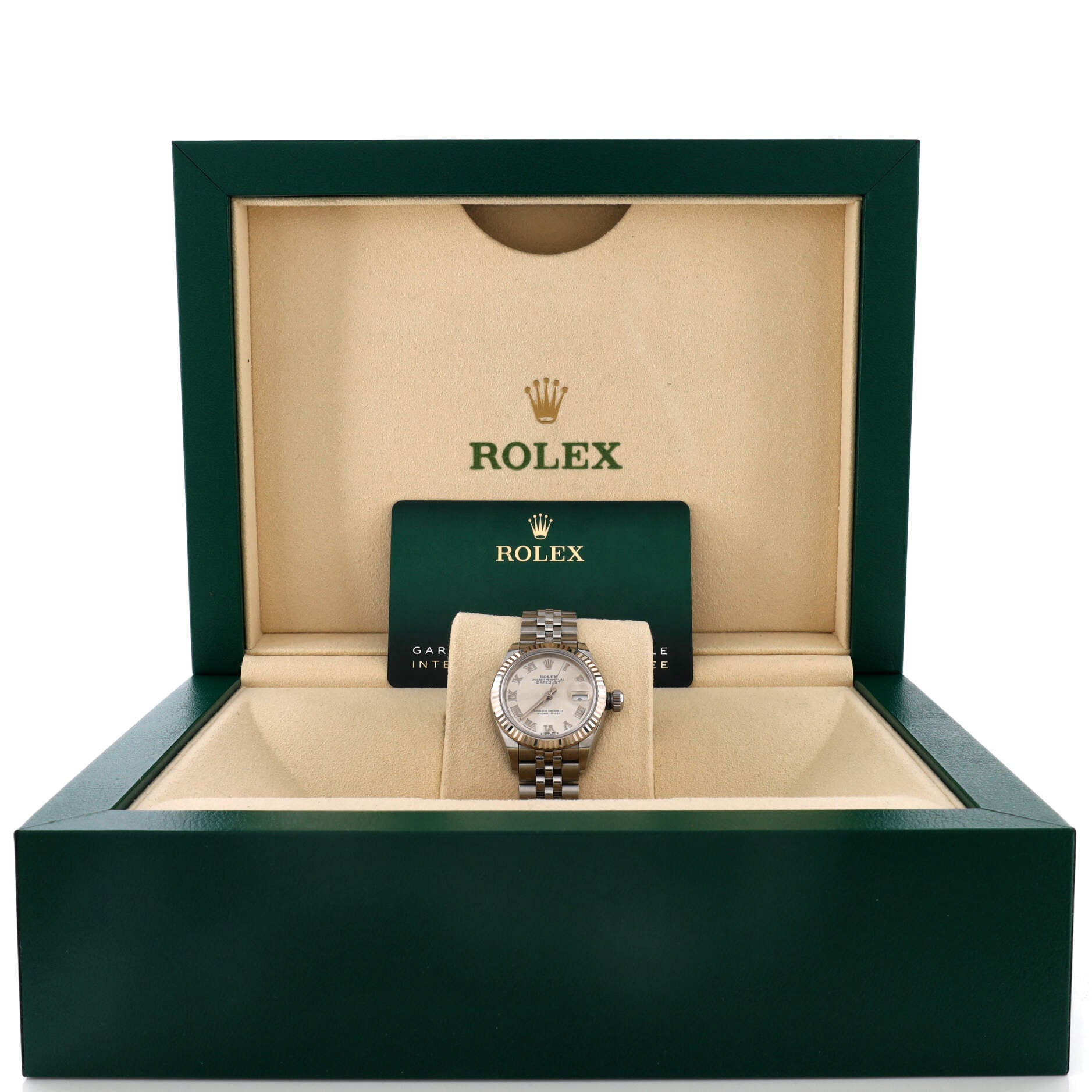 Oyster Perpetual Datejust Automatic Watch Stainless Steel and White Gold 28