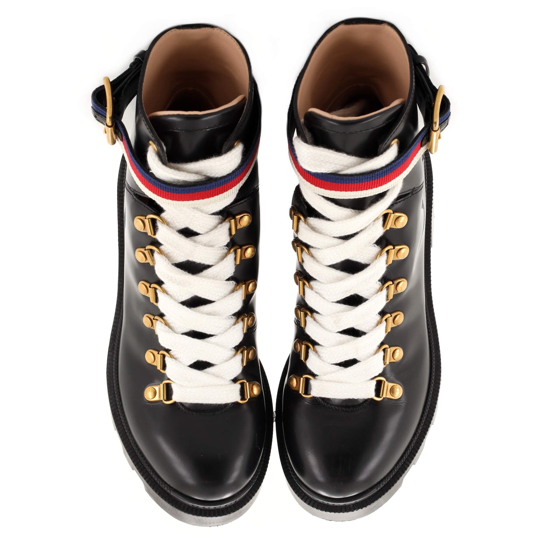 Women's Heeled Lace Up Combat Ankle Boots Leather