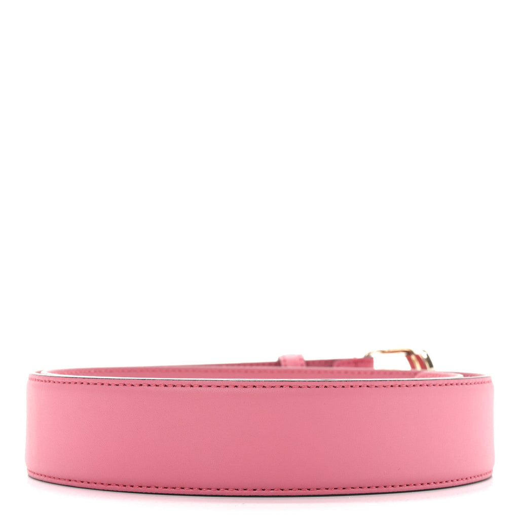 Moon Calfskin Interlocking G 37mm Belt 80 32 Glossy Pink
