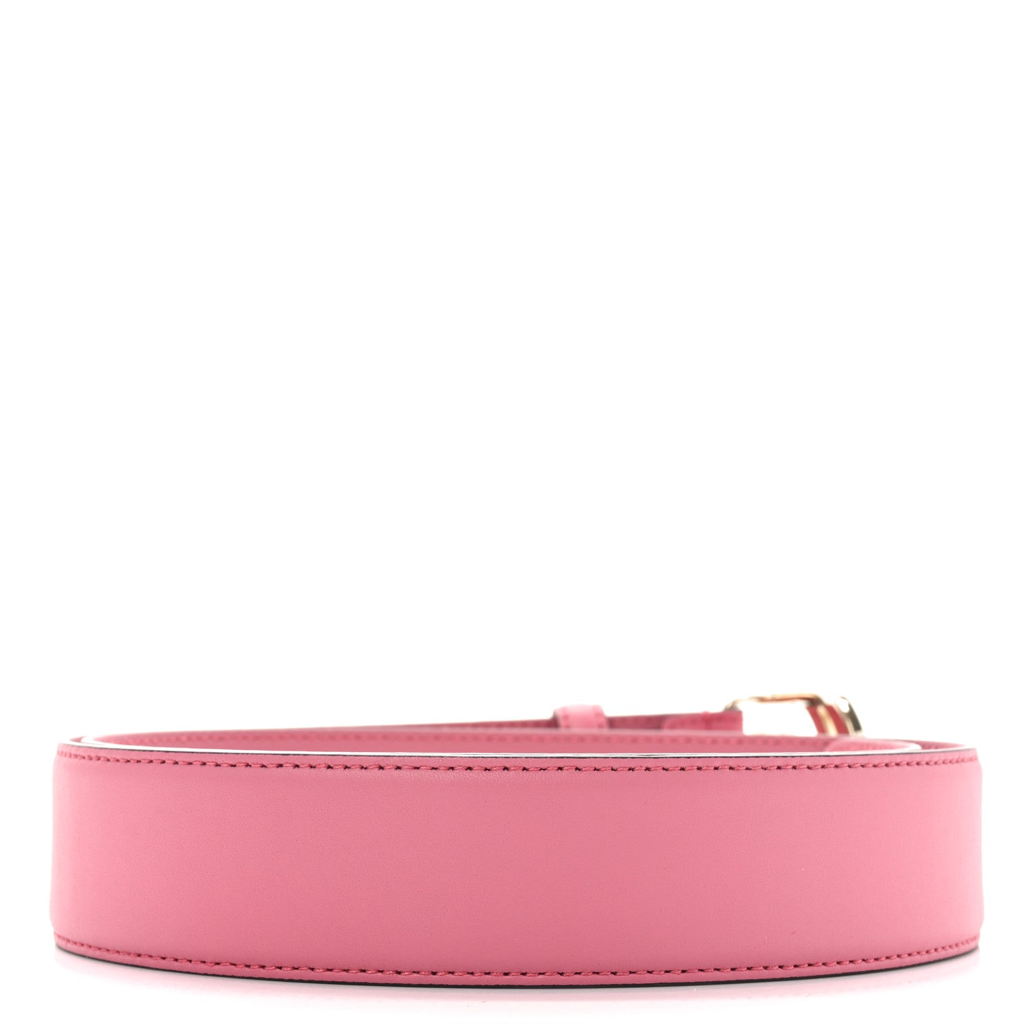 Moon Calfskin Interlocking G 37mm Belt 80 32 Glossy Pink