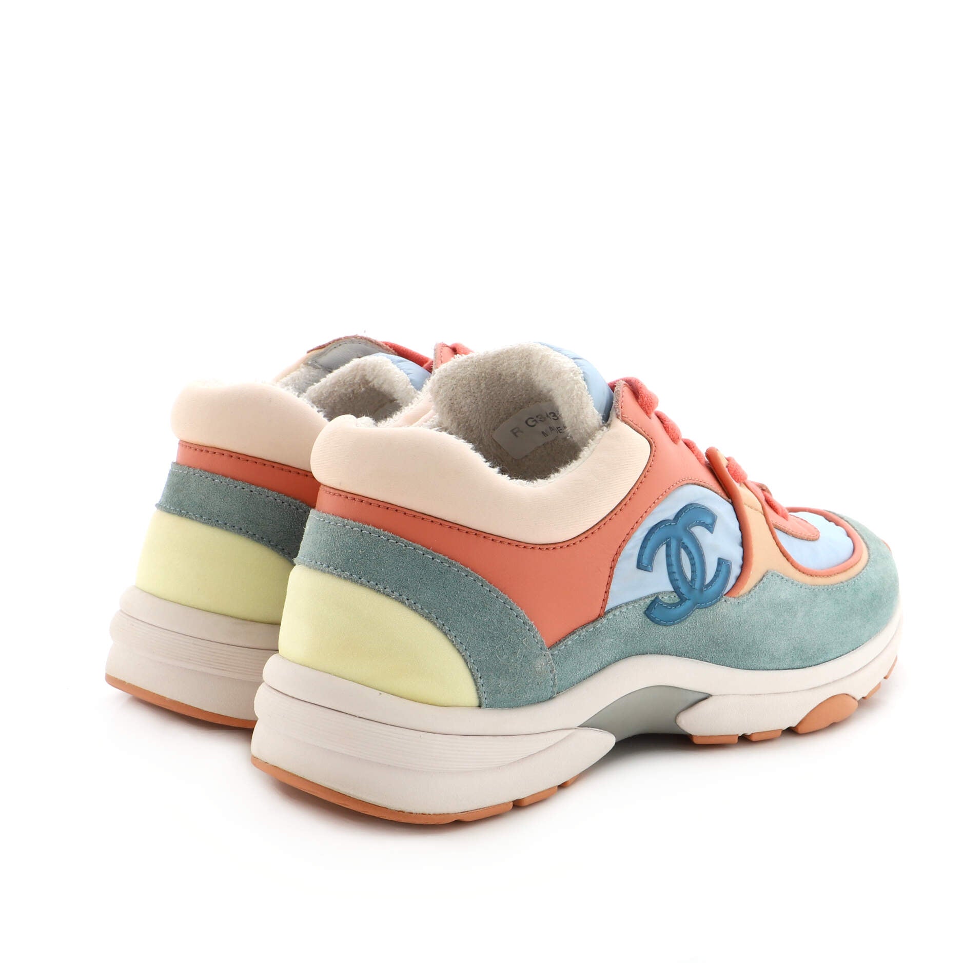 Women's CC Low-Top Sneakers Suede and Fabric