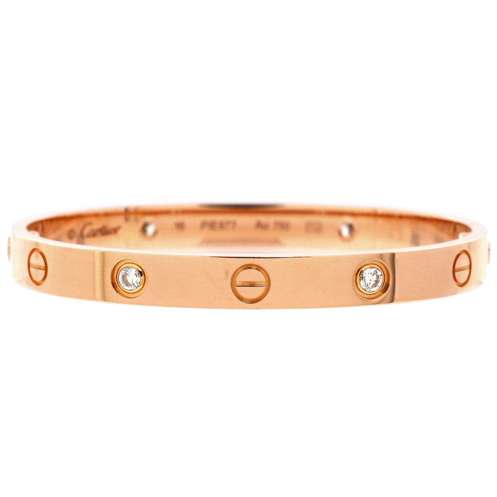 Love 4 Diamond Bracelet 18K Rose Gold with Diamonds