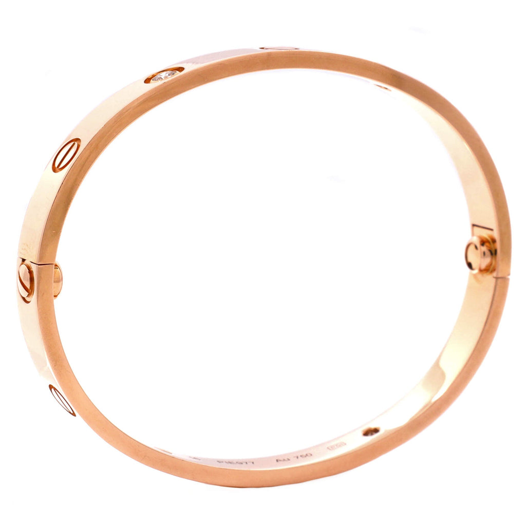 Love 4 Diamond Bracelet 18K Rose Gold with Diamonds