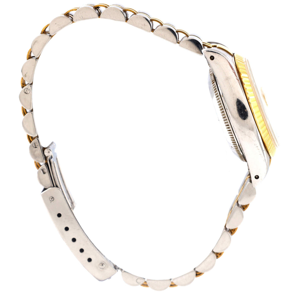 Oyster Perpetual Datejust Automatic Watch Stainless Steel and Yellow Gold with Diamond Markers 26