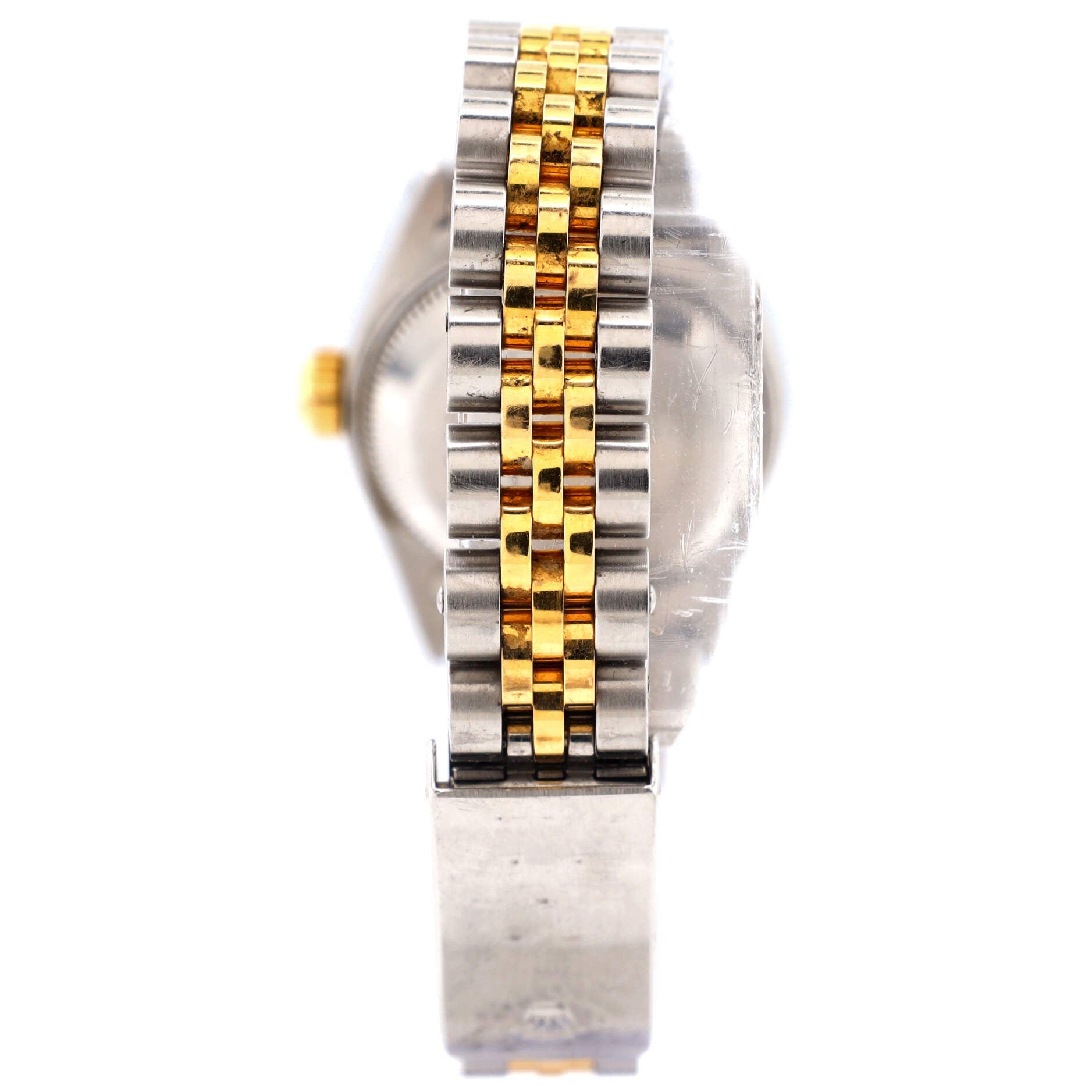 Oyster Perpetual Datejust Automatic Watch Stainless Steel and Yellow Gold with Diamond Markers 26