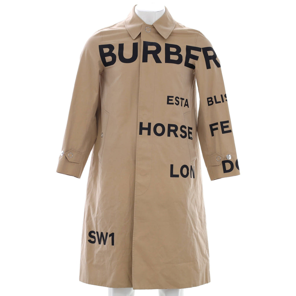 Men's Horseferry Print Car Coat Cotton